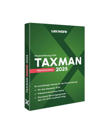 Lexware Program TAXMAN professional 2025 Zwrot podatku 1 x licencja (188322013)