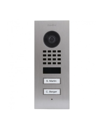Doorbird Wideodomofon Ip D1102V Unterputz Wlan Lan Jednostka Zewnętrzna Stal Szlachetna V2A Szczotkowana 423866805 nr 1