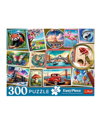 trefl PUZZLE 300 Senior EasyPiece Znaczki pocztowe 23100