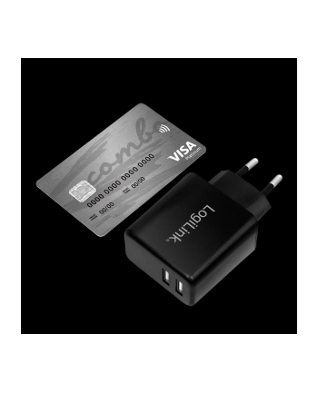 Logilink PA0210 Fast Charging adapter gniazda USB 2 x USB-A 12 W do smartfonów/tabletów/odtwarzaczy MP3-MP4/eBooków/nawigacji itp z zabezpieczen nr 2