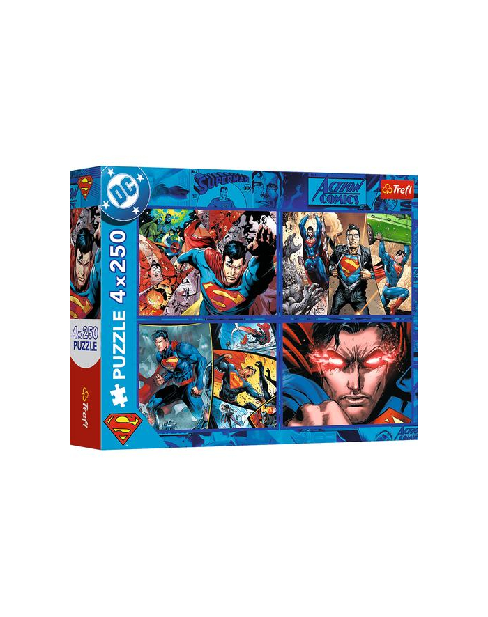 trefl PUZZLE 4x250 Odwaga Supermana / Warner 13340 główny