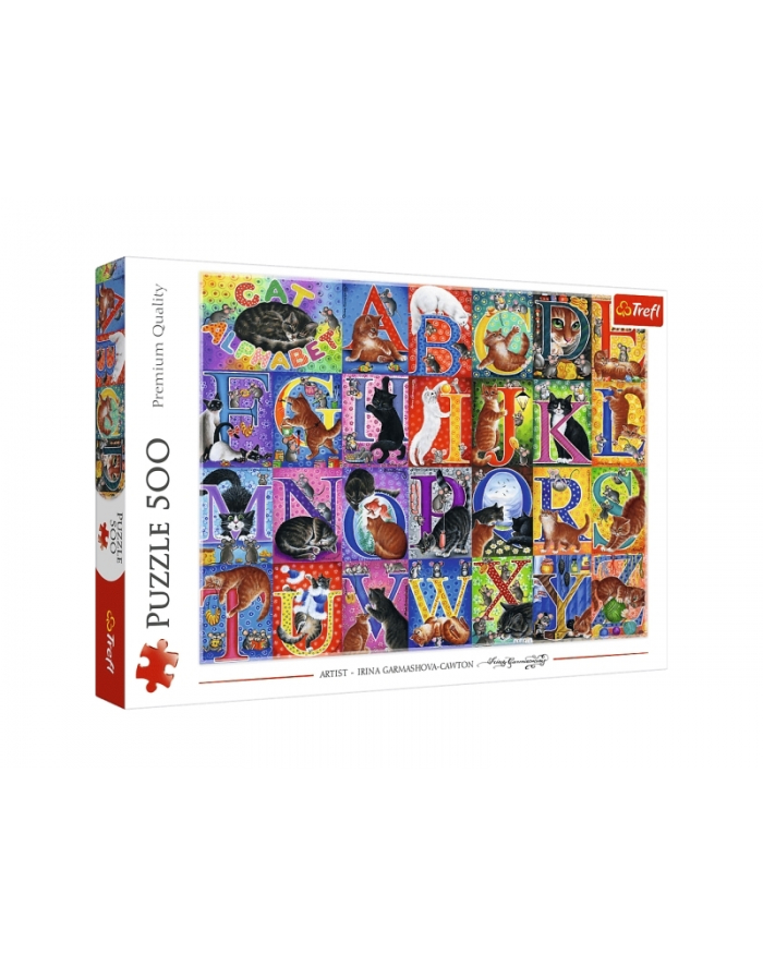 trefl PUZZLE 500 Koci alfabet 37527 główny
