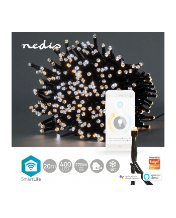 Nedis Dekoracja Świąteczna Wifilx02W400 Oświetlenie Dekoracyjne Lekki Łańcuch Do Dekoracji Biały 400 Lamp(Y) Led 3,88 W G