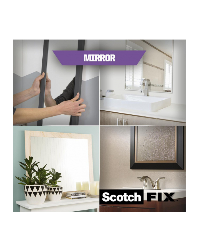 3m Scotch Fix MIrror Doppels. Klebe band 19mmx1,5m biały główny