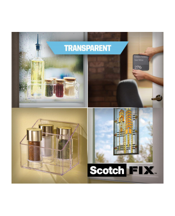 3m Scotch Fix transp. Doppels. Klebeband19mmx1,5m