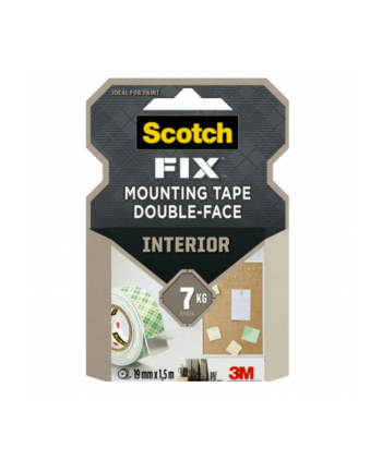 3m Scotch Fix Inter. Doppels. Klebeband 19mmx1,5m biały