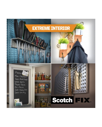 3m Scotch Fix Extr. Doppels. Klebeb 19mmx1,8m Extreme biały