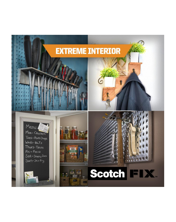 3m Scotch Fix Extr. Doppels. Klebeb 19mmx1,8m Extreme biały główny