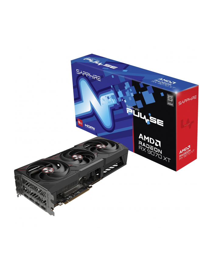 sapphire technology Karta graficzna Radeon RX 9070 XT PULSE 16GB GDDR6 256bit 2DP/2HDMI główny