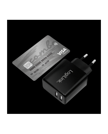 Logilink PA0210 Fast Charging adapter gniazda USB 2 x USB-A 12 W do smartfonów/tabletów/odtwarzaczy MP3-MP4/eBooków/nawigacji itp z zabezpieczen nr 2