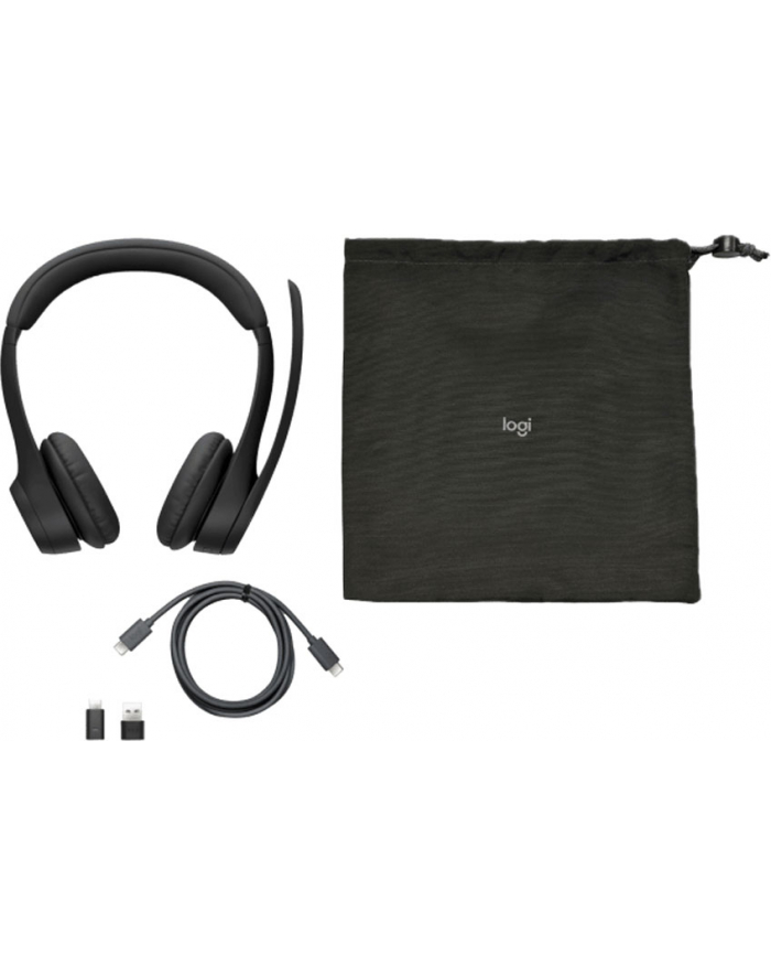 logitech Słuchawki Zone 305 Teams Midnight Black 981-001451 główny