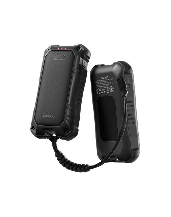 Ocoopa UT4 Extreme, 10000 mAh, do 18h, powerbank PD/QC 22,5W, IP56, czarny Elektroniczny ogrzewacz do rąk, dłoni główny