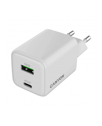 Canyon CU45AC GaN 45W 1xPD 1xQC EU Biała nr 2