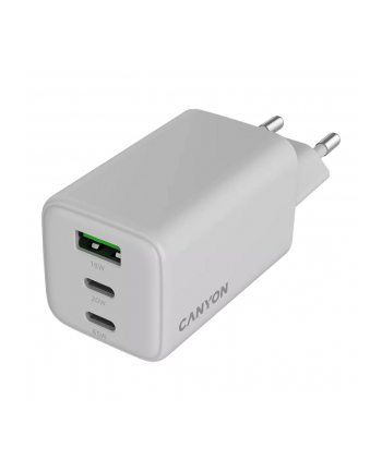 Canyon CU65ACC GaN 65W 2xPD 1xQC EU Biała Ładowarka sieciowa CU65ACC GaN 65W 2xPD 1xQC EU Biała nr 2