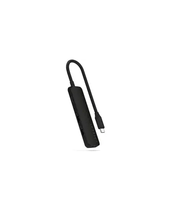 Satechi 4-w-1 USB-C Slim Multiport 4K USB-C (USB-C, 4K HDMI, 2x USB-A) (czarny)