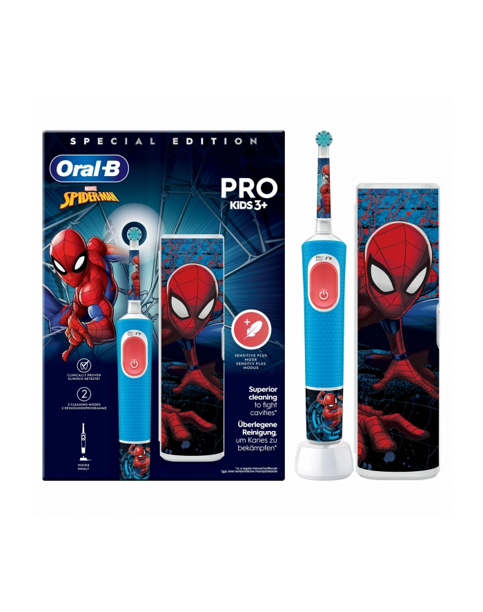 Oral-B Vitality Pro D103 Kids 3+ Spiderman + etui niebieski główny