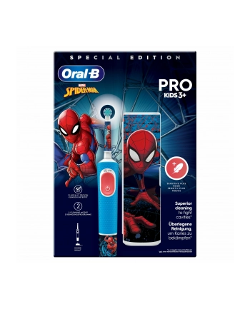 Oral-B Vitality Pro D103 Kids 3+ Spiderman + etui niebieski nr 2