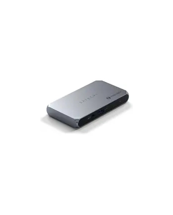 Satechi Thunderbolt 4 Slim Hub Pro | Port DC 20V | 1x USB 3.2 Gen. 2 | 1x TB4 Upstream 96W PD | 3x TB 4 (space gray)