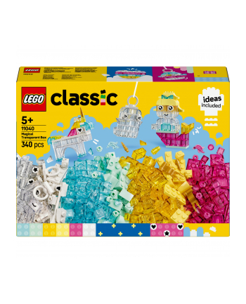 LEGO Classic 11040 Magiczny zestaw z przezroczystymi klockami