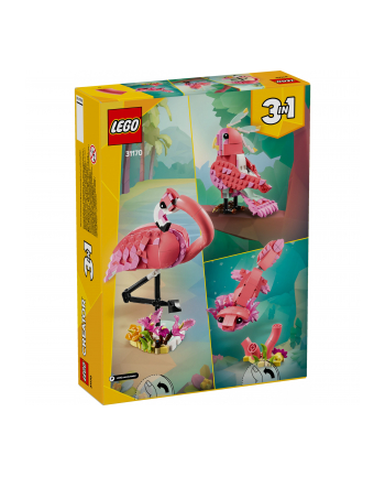 LEGO Creator 3w1 31170 Dzikie zwierzęta: różowy flaming