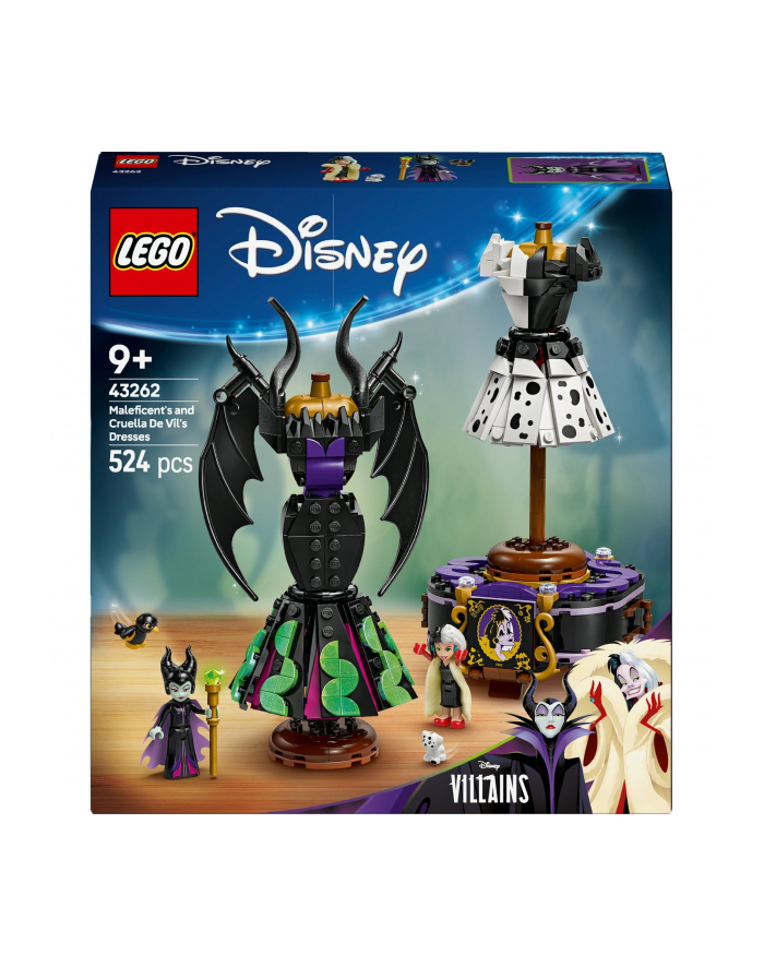 LEGO Disney 43262 Suknie Diaboliny i Cruelli De Mon główny