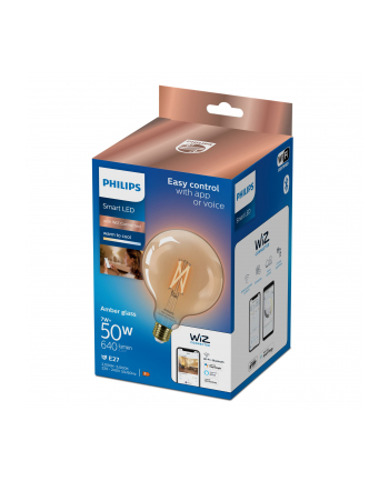 Philips Smart filament bursztynowa E27 G125 7 W (50 W), WW-CW