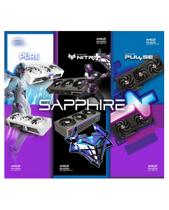 sapphire technology Karta graficzna Radeon RX 9070 XT NITRO+ GAMING OC 16GB GDDR6 256bit 2DP/2HDMI