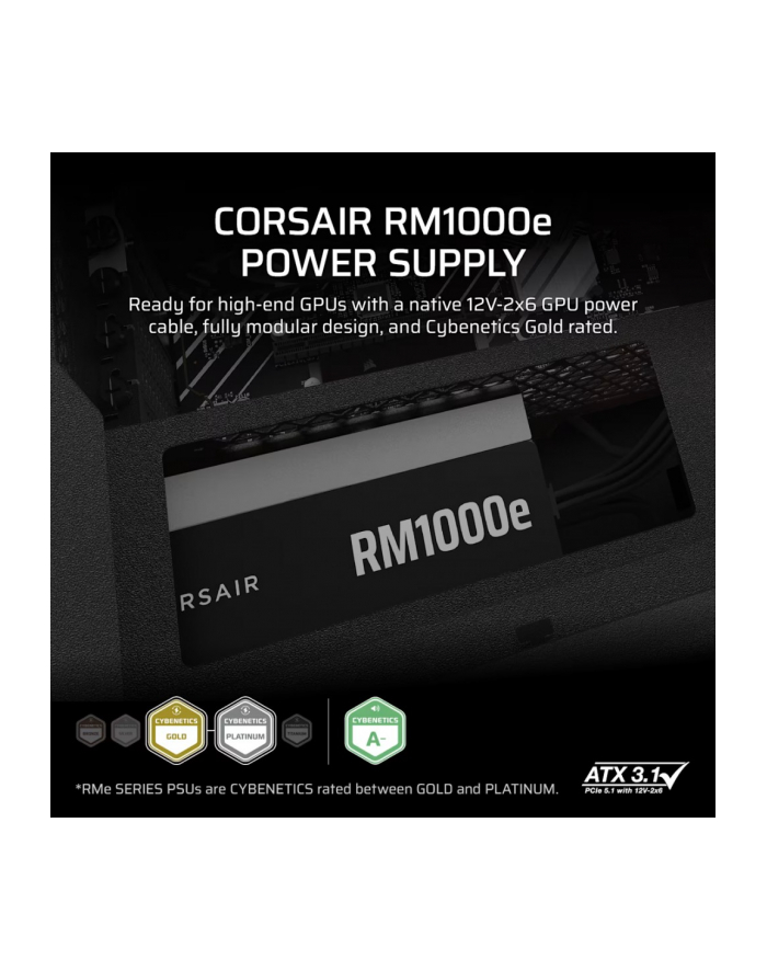 corsair Zasilacz RM1000e PCIe5.1 80+GOLD F.MODULAR ATX3.1 główny