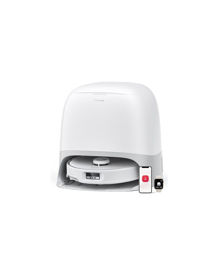Roborock Qrevo Curv biały odkurzacz, dwa mopy obrotowe|Akumulator:Li-Ion 6400 mAh | Mak. obszar pracy: 300m2| Mak. czas pracy[min]:240 | Poj. zbiorników kurz/woda[ml] 325/80 główny