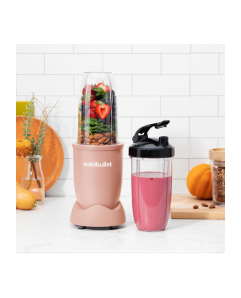 Nutribullet NB907MACL matowy różowy Moc [W]: 900 | Rodzaj dzbanka: tritan | Pojemność [l]: 0,9 | Ilość stopni prędkości: 1 | Kolor: nr 2