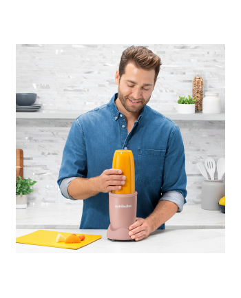 Nutribullet NB907MACL matowy różowy Moc [W]: 900 | Rodzaj dzbanka: tritan | Pojemność [l]: 0,9 | Ilość stopni prędkości: 1 | Kolor: nr 1