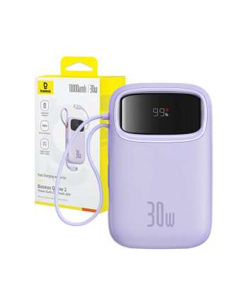 Baseus QPow 2 10000 mAh 30W 2xUSB-C fioletowy nr 1