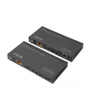 digitus Przedłużacz/Extender KVM HDMI+USB HDBaseT 70m 4K30Hz HDCP 2.2 PoC (Power over Cable) audio IR zestaw nr 2