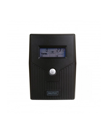 digitus UPS Line-Ineractive LCD BASIC, 600VA/360W, 1x12V/7Ah, AVR, 2x Schuko CEE 7/3 nr 1
