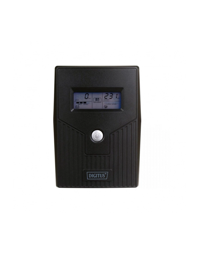 digitus UPS Line-Ineractive LCD BASIC, 600VA/360W, 1x12V/7Ah, AVR, 2x Schuko CEE 7/3 główny