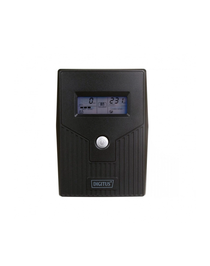 digitus UPS Line-Ineractive LCD BASIC, 800VA/480W, 1x12V/9A, AVR, 2x Schuko CEE 7/3 główny