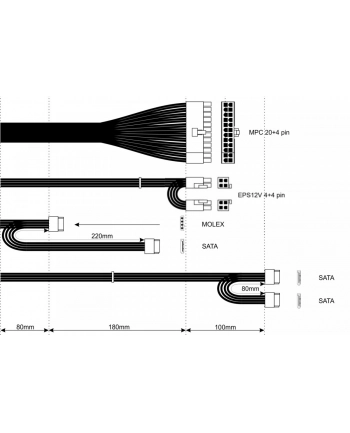 akyga Zasilacz TFX AK-T1-300 300W