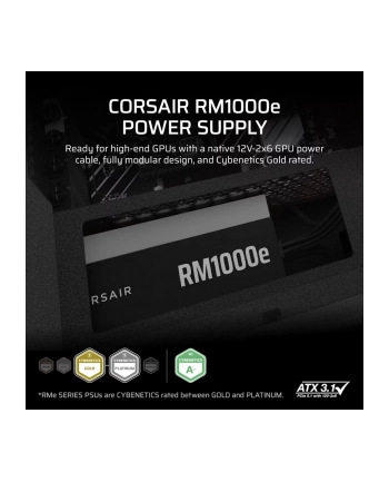 corsair Zasilacz RM1000e PCIe5.1 80+GOLD F.MODULAR ATX3.1