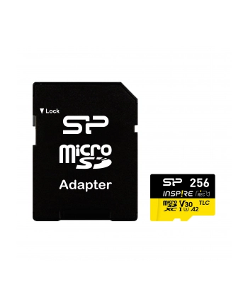 silicon power Karta pamięci microSDXC Inspire 256GB UHS-I U3 A2 V30 4K TLC nr 1