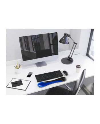 kensington Podkładka pod nadgarstki do klawiatury Slim Duo Gel niebieska