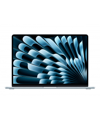 apple MacBook Air 15.3: M4 10/10, 16GB, 512GB - Błękitny