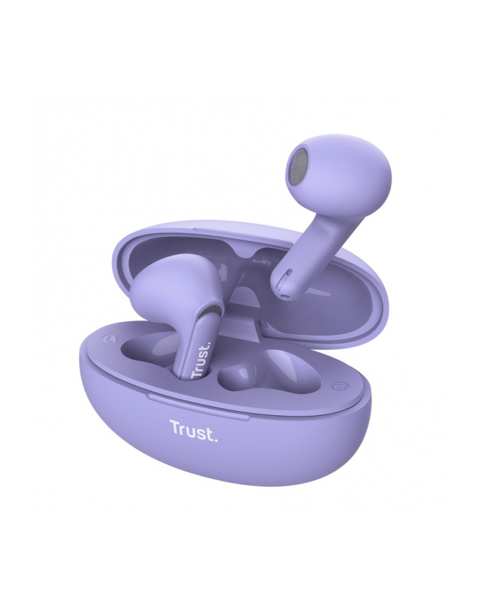 trust Słuchawki earbuds Yavi Bluetooth ENC fioletowe główny