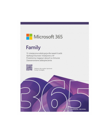 microsoft M365 Family PL 1Y 6U Win/Mac EP2-32382