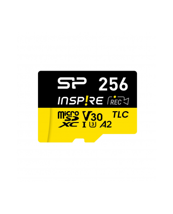 silicon power Karta pamięci microSDXC Inspire 256GB UHS-I U3 A2 V30 4K TLC nr 2