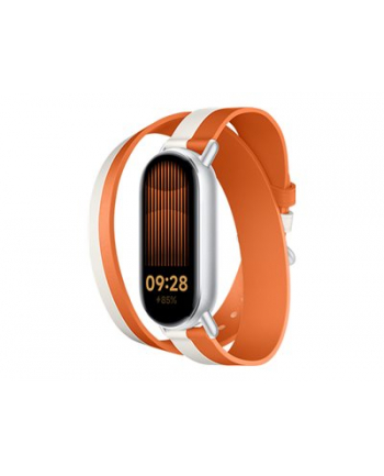 Xiaomi Smart Band 9 Dual-tone Leather Strap White and Orange