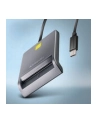 axagon Czytnik kart identyfikacyjnych CRE-SM3TC  USB-C, 1.2m kabel - nr 18