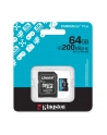 kingston Karta microSD 64GB CanvasGo! Plus 200MB/s A2 U3 V30 + adapter - nr 13