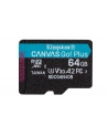 kingston Karta microSD 64GB CanvasGo! Plus 200MB/s A2 U3 V30 + adapter - nr 18