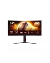 aoc Monitor CU34G4 34 cale 180Hz Curved VA HDMIx2 DP HAS - nr 55