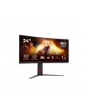 aoc Monitor CU34G4 34 cale 180Hz Curved VA HDMIx2 DP HAS - nr 65